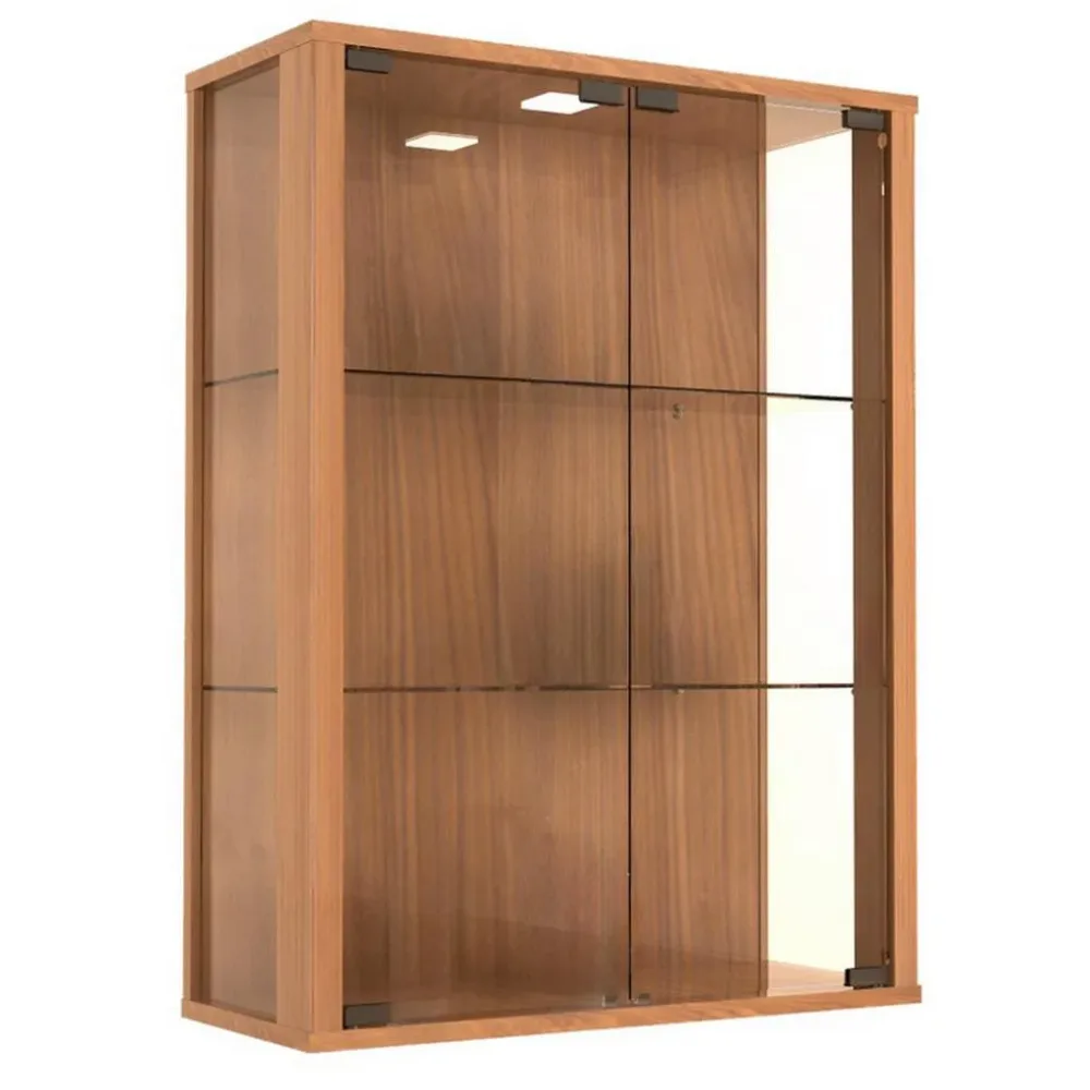 Hängevitrine Udina Led Nussbaumfarben 