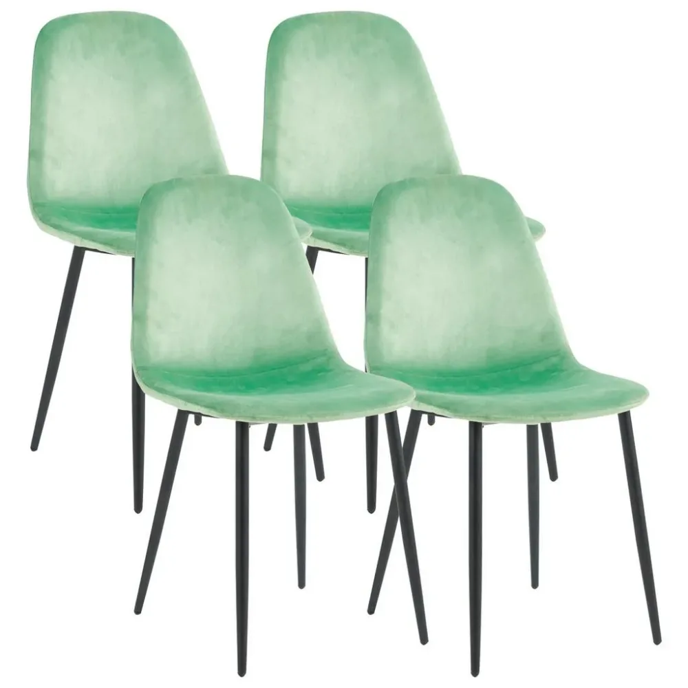 Stuhl-Set Fiolo 4 Stück  Samt 