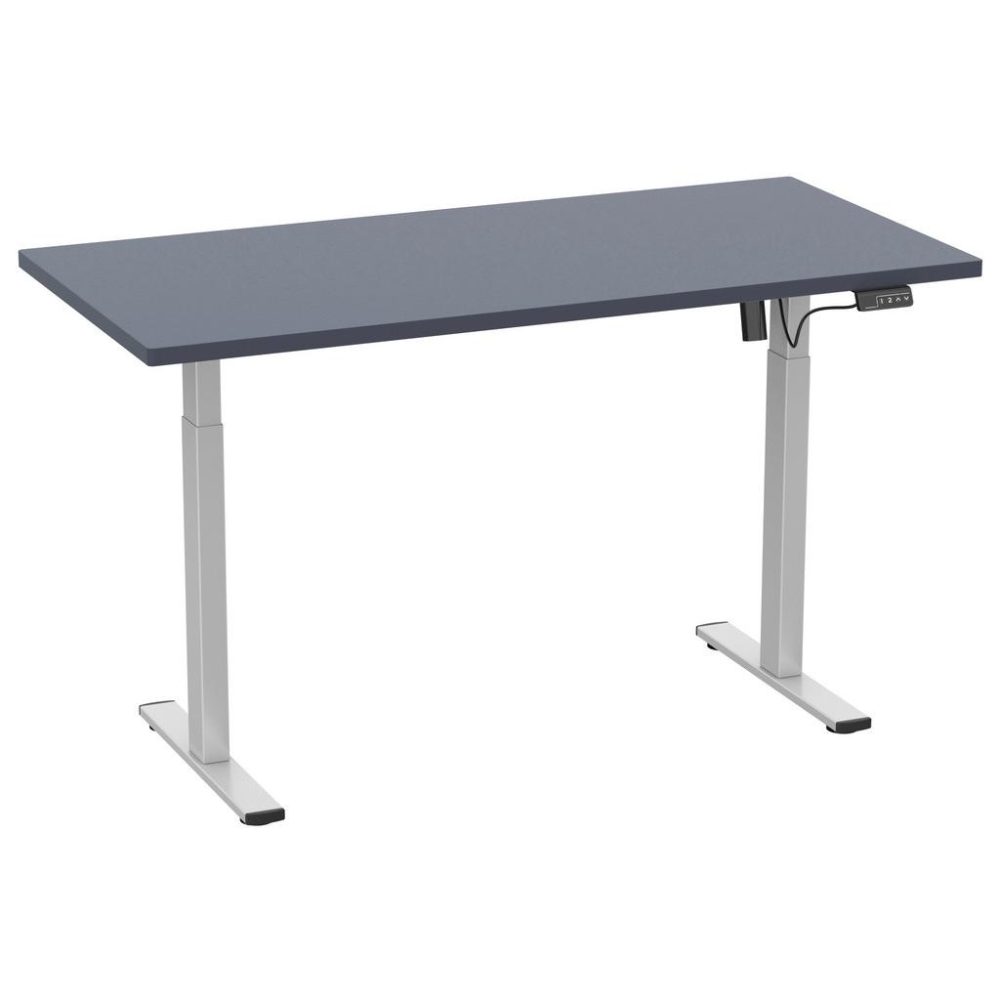 Schreibtisch E-lona Anthrazit/silberfarben 110/50/71 cm Anthrazit, Silberfarben 