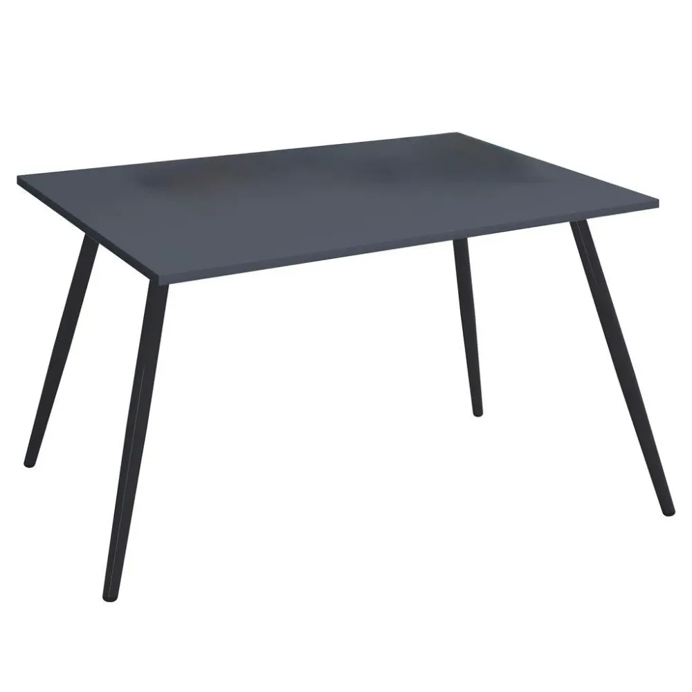 Schreibtisch Salia 160/80/70 cm Anthrazit, Schwarz 