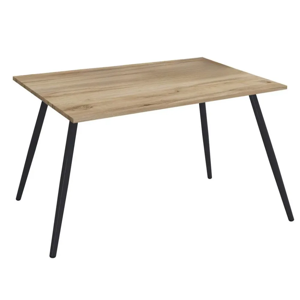Schreibtisch Salia 160/80/70 cm Schwarz, Honigeiche 