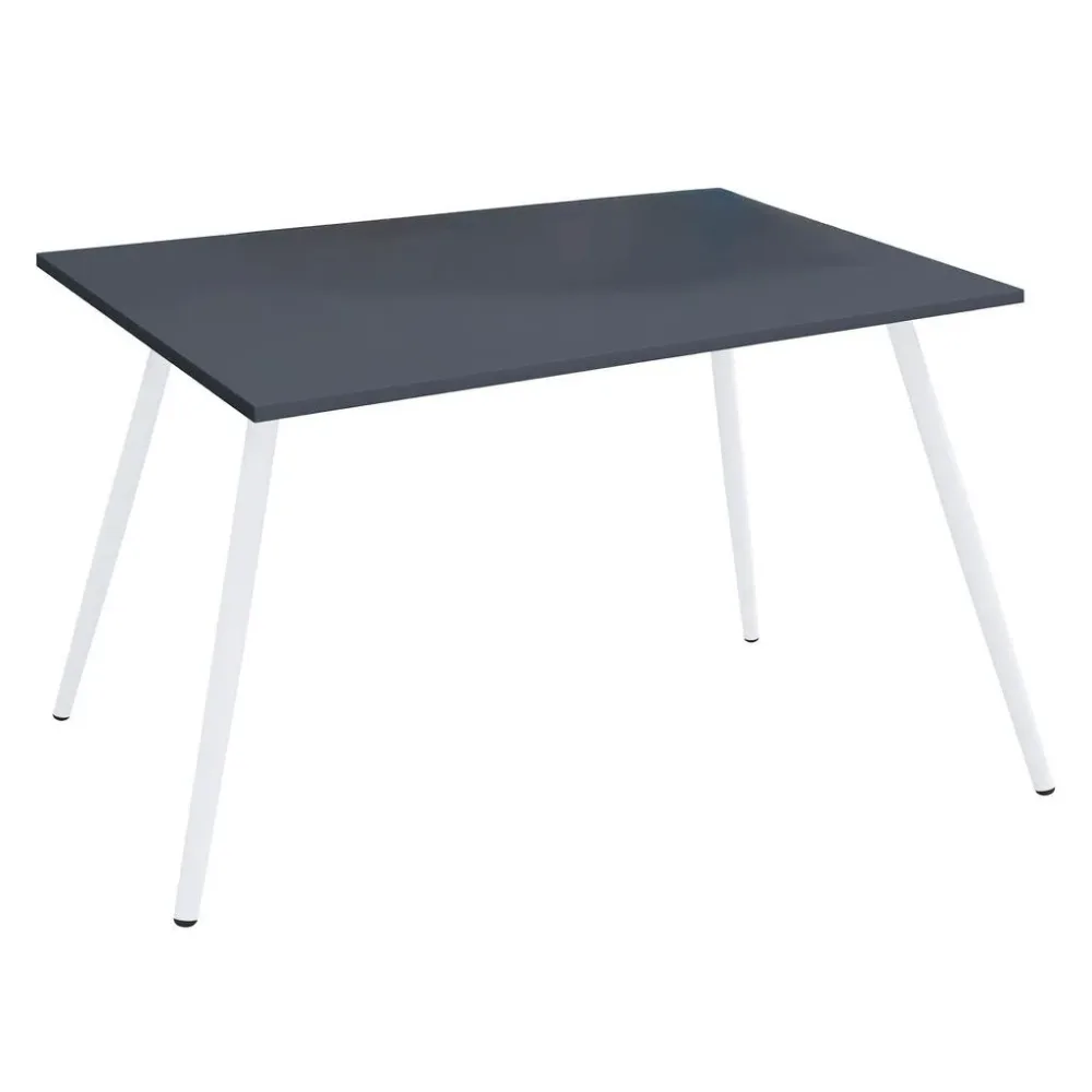 Schreibtisch Salia 138/50/70 cm Anthrazit, Weiss 