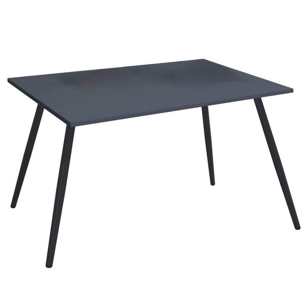 Schreibtisch Salia 138/50/70 cm Anthrazit, Schwarz 