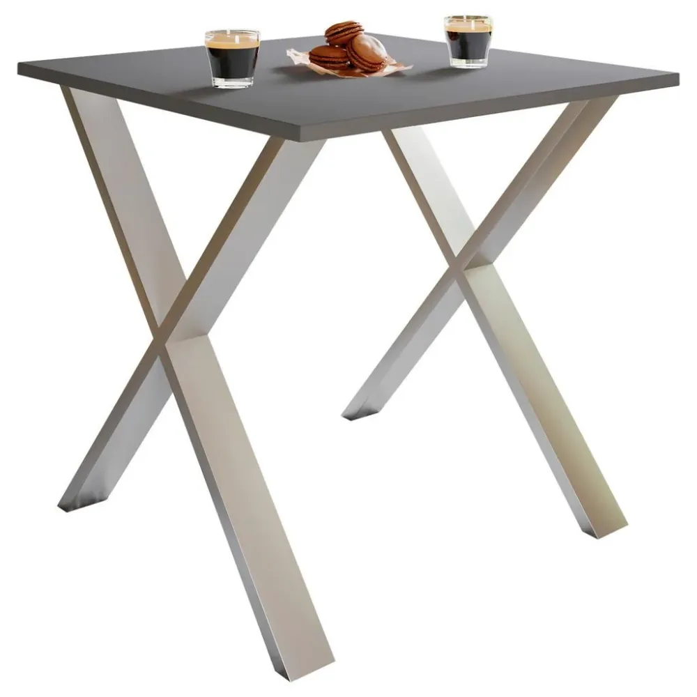 Esstisch Xona Metall, Holzwerkstoff 80/80/76 cm 
