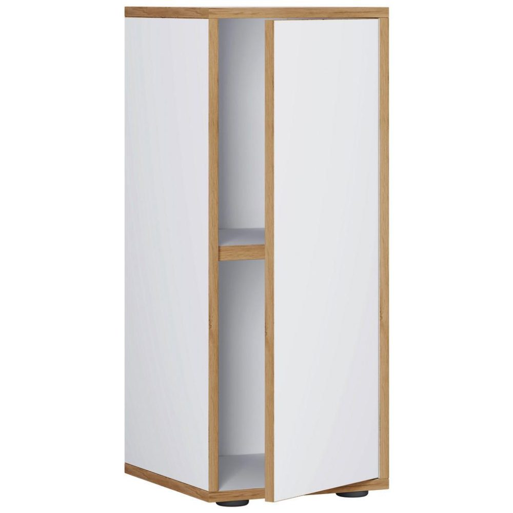Aktenschrank Salia B30 Weiss/honigeiche Ca.30x74x33cm  Weiss, Honigeiche 