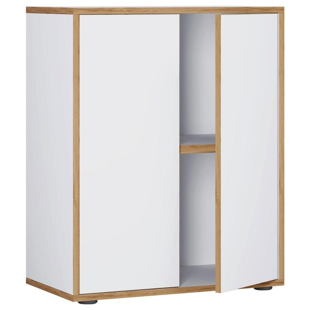 Aktenschrank Salia B60 Honigeiche/weiss  Weiss, Honigeiche 