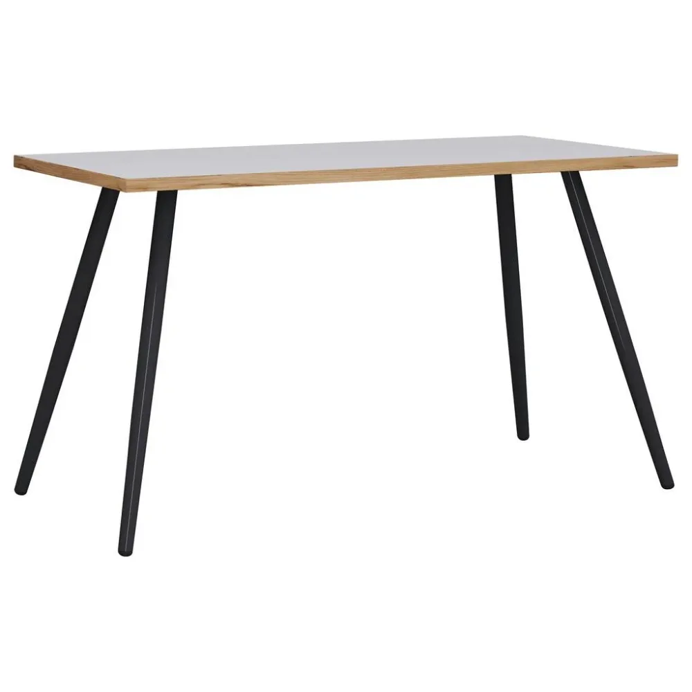Schreibtisch Salia T80 110/80/70 cm Weiss, Honigeiche 