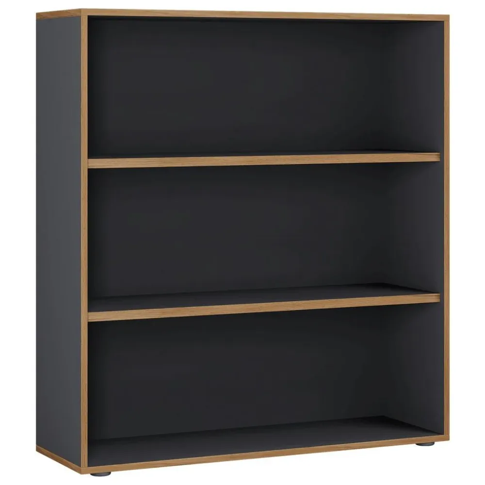 Aktenregal Salia B100 Anthrazit/honigeiche 100/110/33 cm 