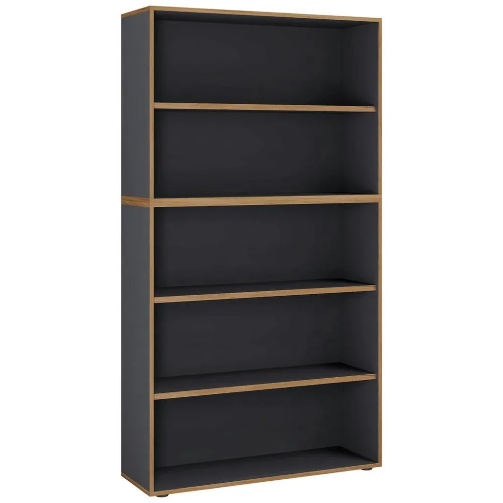 Aktenregal Salia B100 Anthrazit/honigeiche 100/183/33 cm 