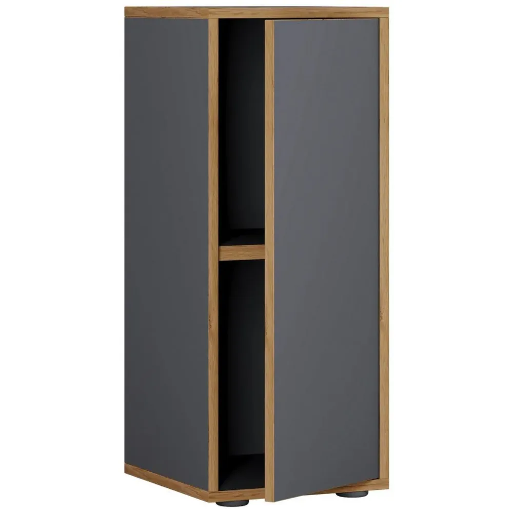 Aktenschrank Salia B30  Anthrazit, Honigeiche 