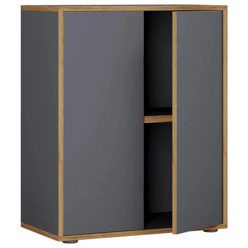 Aktenschrank Salia B60  Anthrazit, Honigeiche 