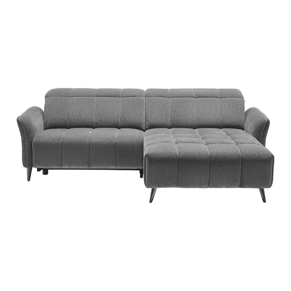Ecksofa Pisa Chenille Anthrazit 