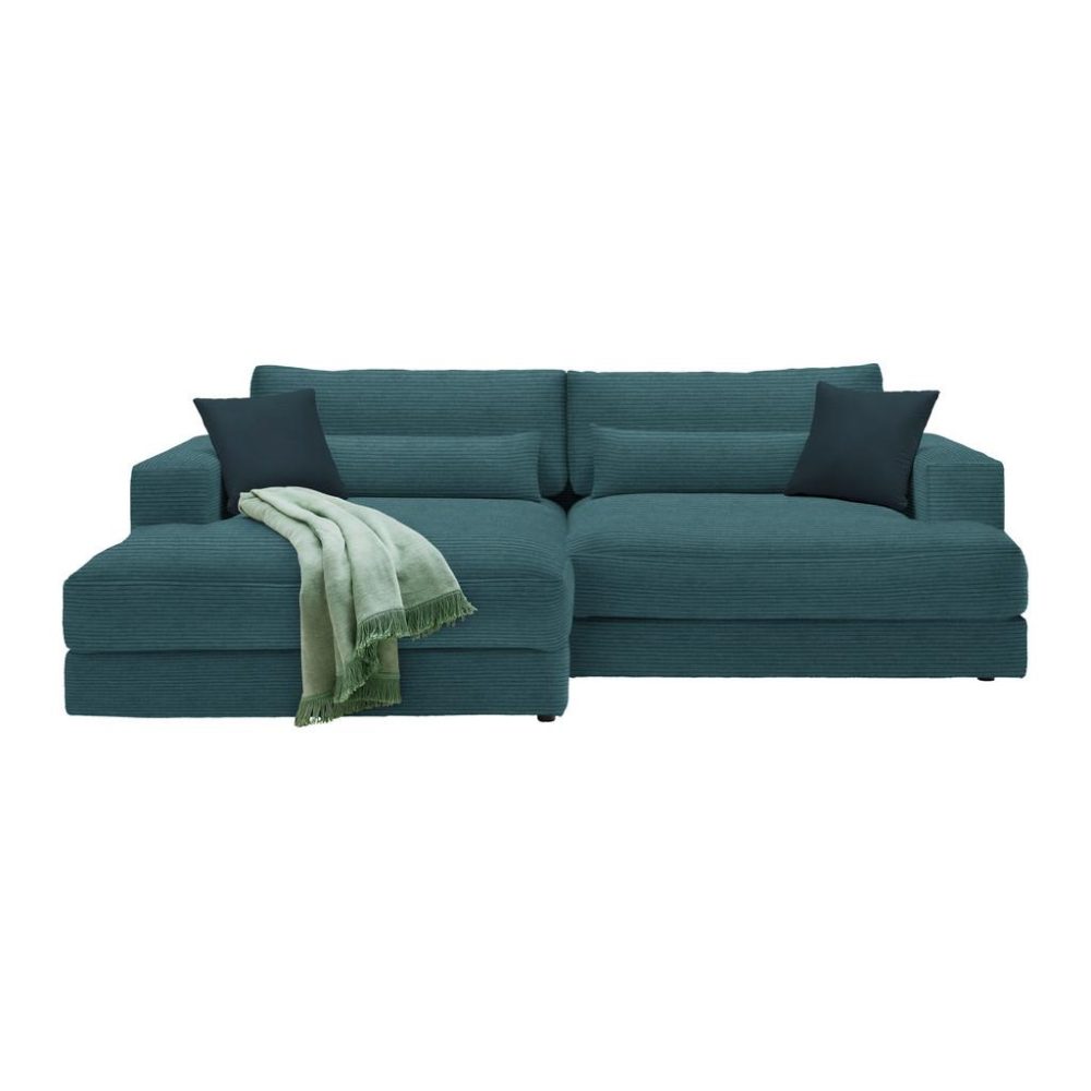 Ecksofa Fabiona Links Petrol 