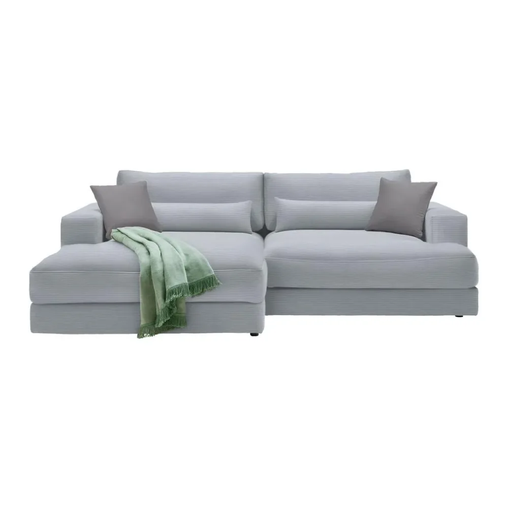 Ecksofa Fabiona Links Grau 