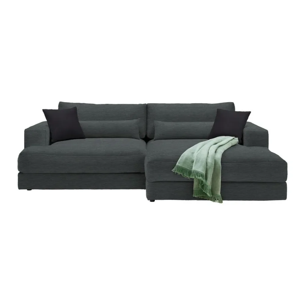 Ecksofa Fabiona Rechts Graphitfarben Graphitfarben 