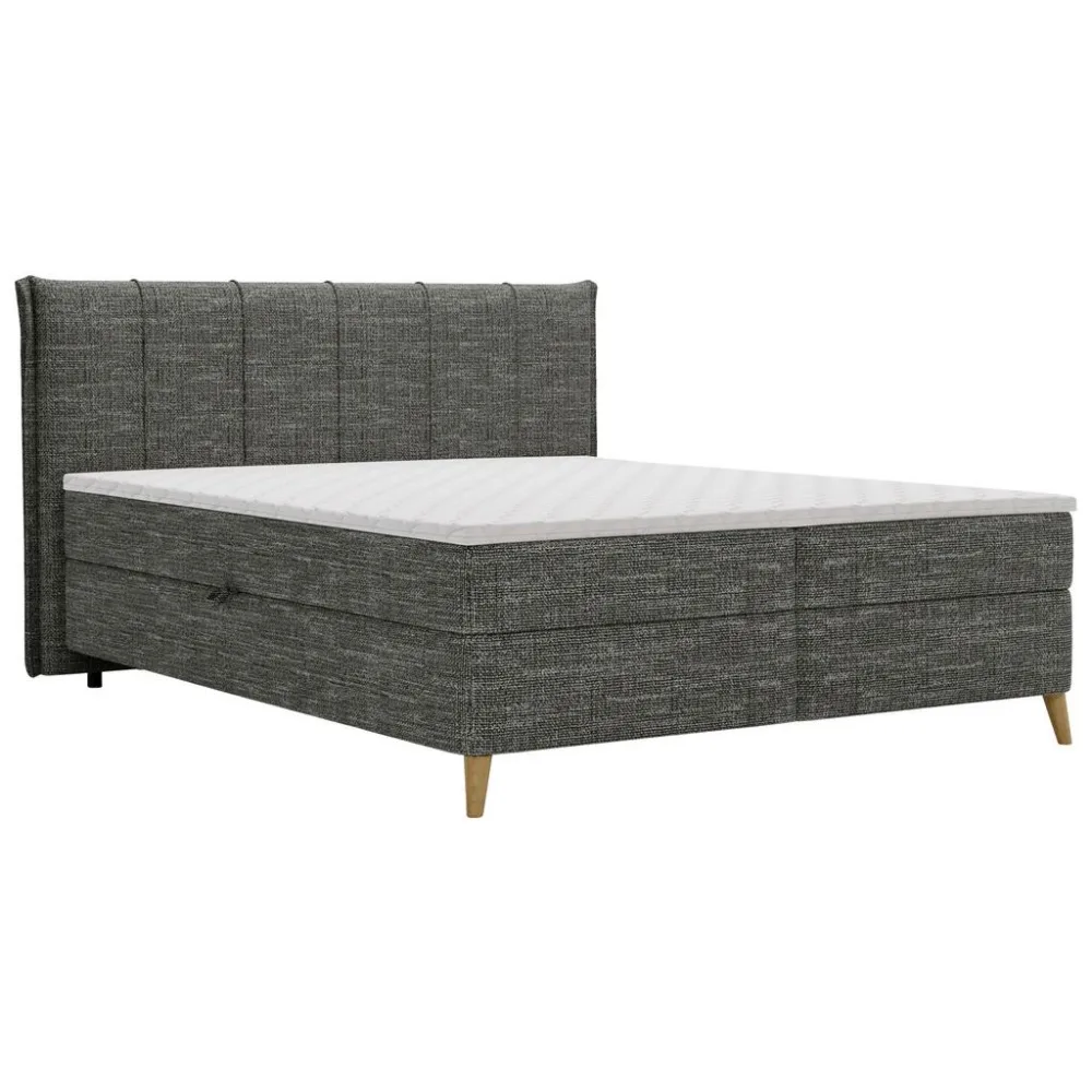 Boxbett Veloria Anthrazit Ca. 160x200cm 160/200 cm Anthrazit 