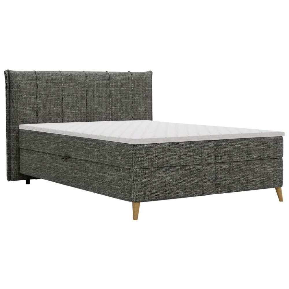 Boxbett Veloria Anthrazit Ca. 140x200cm 140/200 cm Anthrazit 