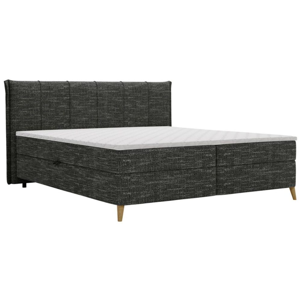 Boxbett Veloria Schwarz Ca. 180x200cm 180/200 cm Schwarz 