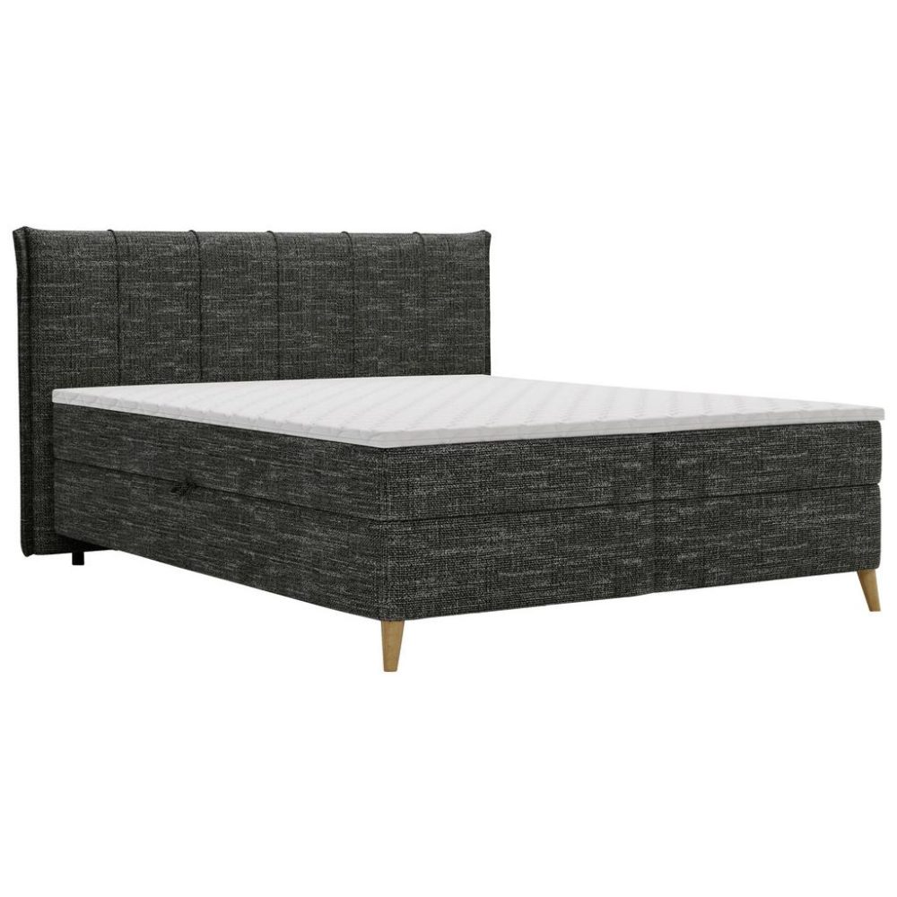 Boxbett Veloria Schwarz Ca. 160x200cm 160/200 cm Schwarz 