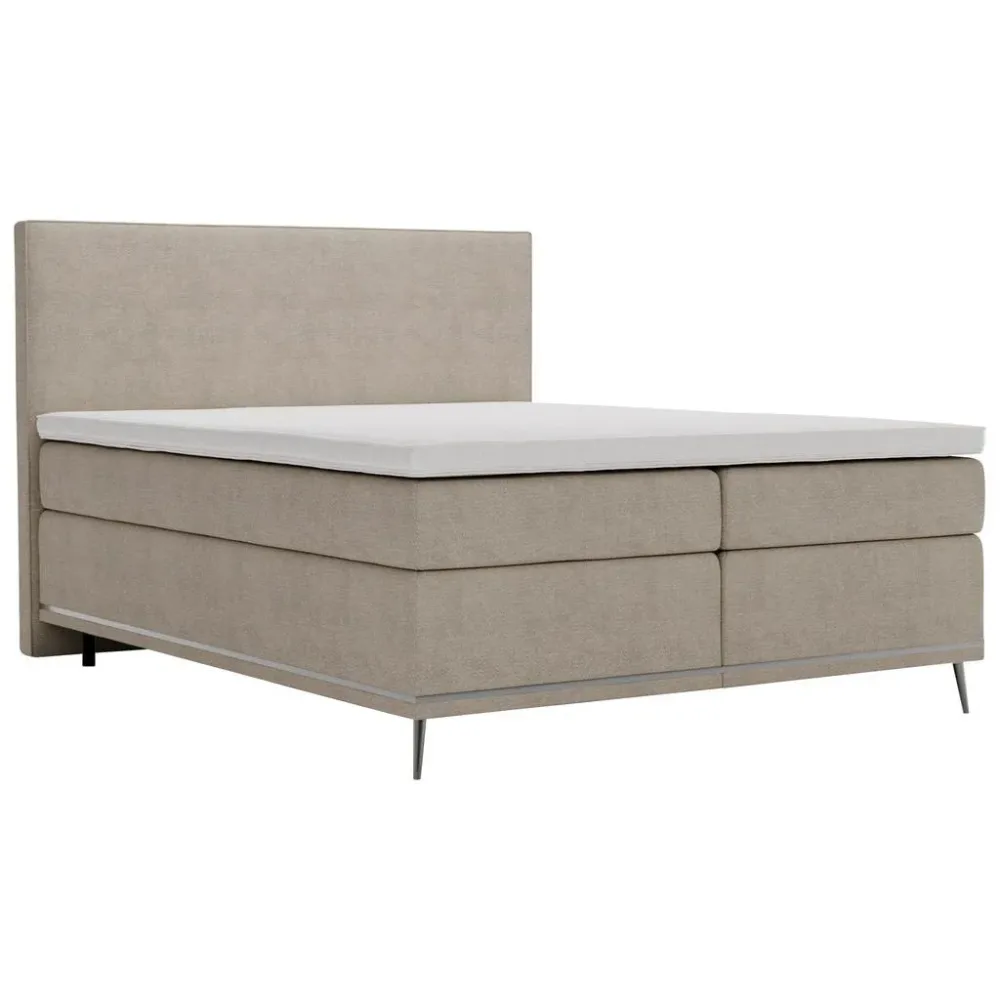 Boxspringbett Cromo -Exklusiv- 160/200 cm Beige 