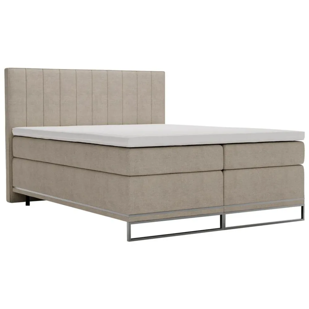 Boxspringbett Cromo Beige Ca. 160x200 160/200 cm Beige 