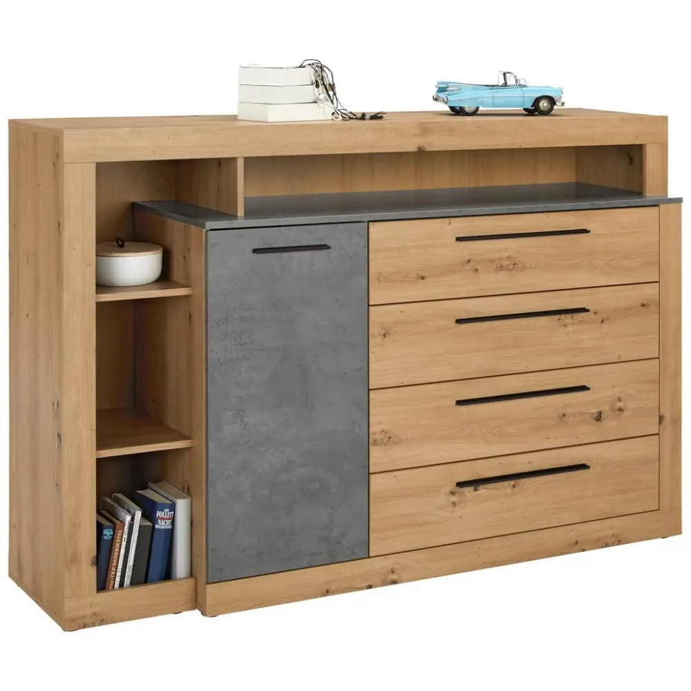 Sideboard Artisan/grau  161/107/43 cm 4 Schublade(n) 