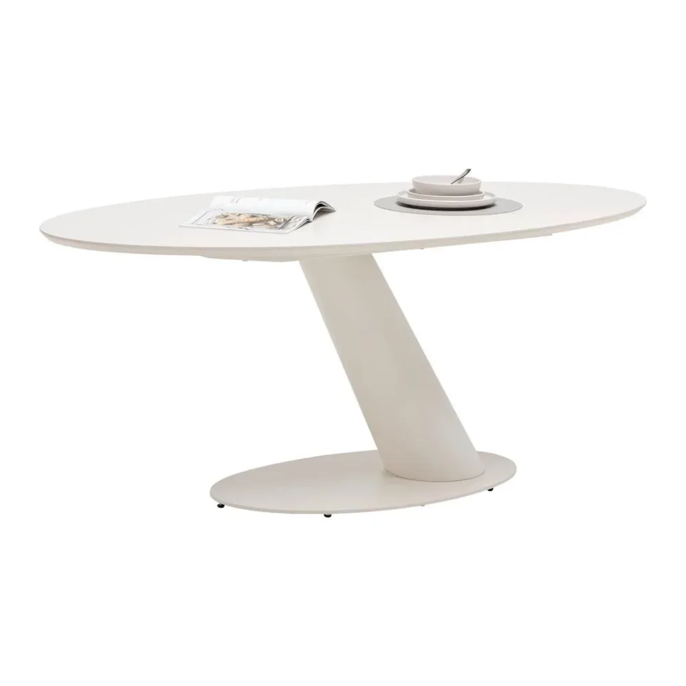 Esstisch Steven Beige Matt Metall, Holzwerkstoff 180/95/76 cm 