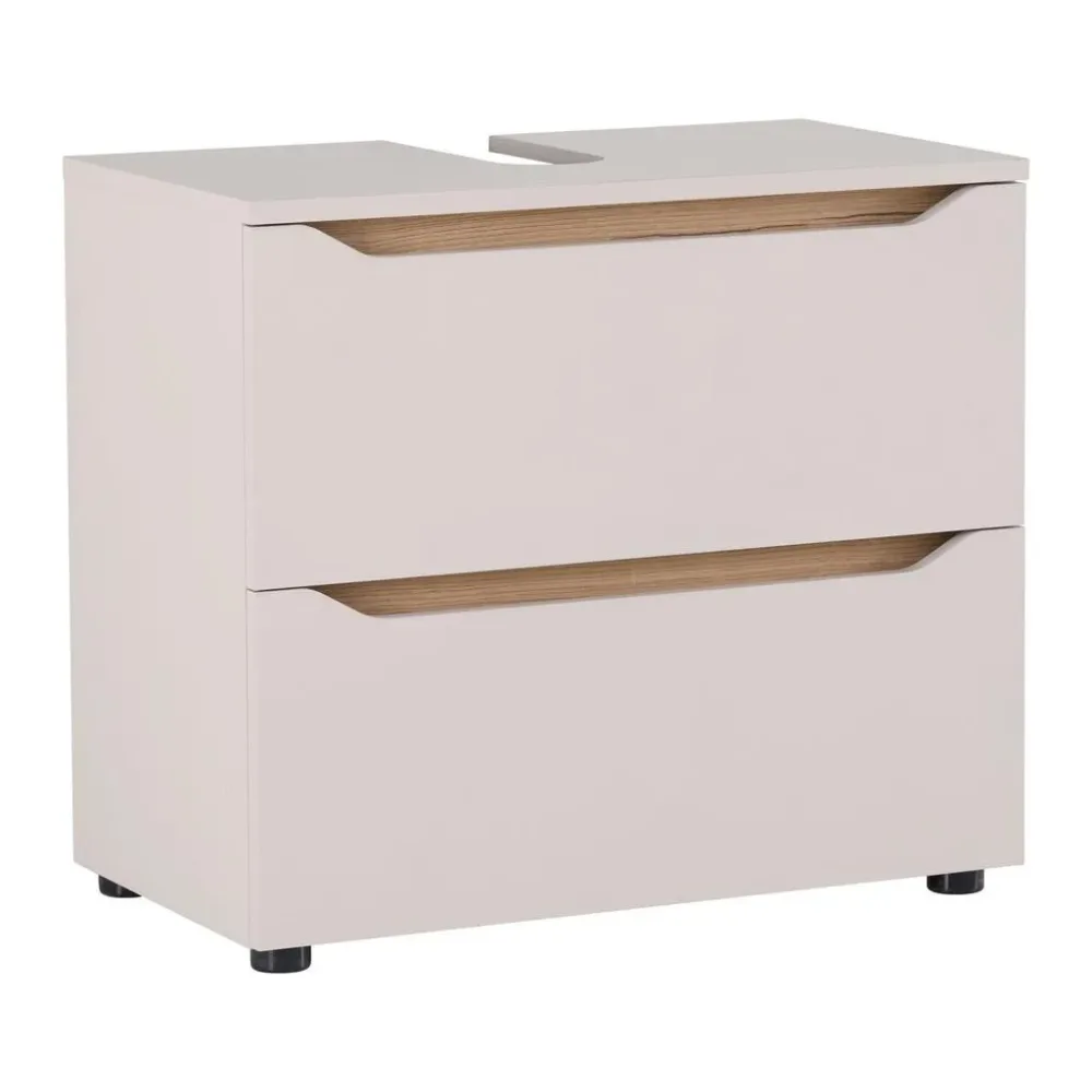 Waschbeckenunterschrank Mallorca Kaschmir/eiche 70/60/40 cm 
