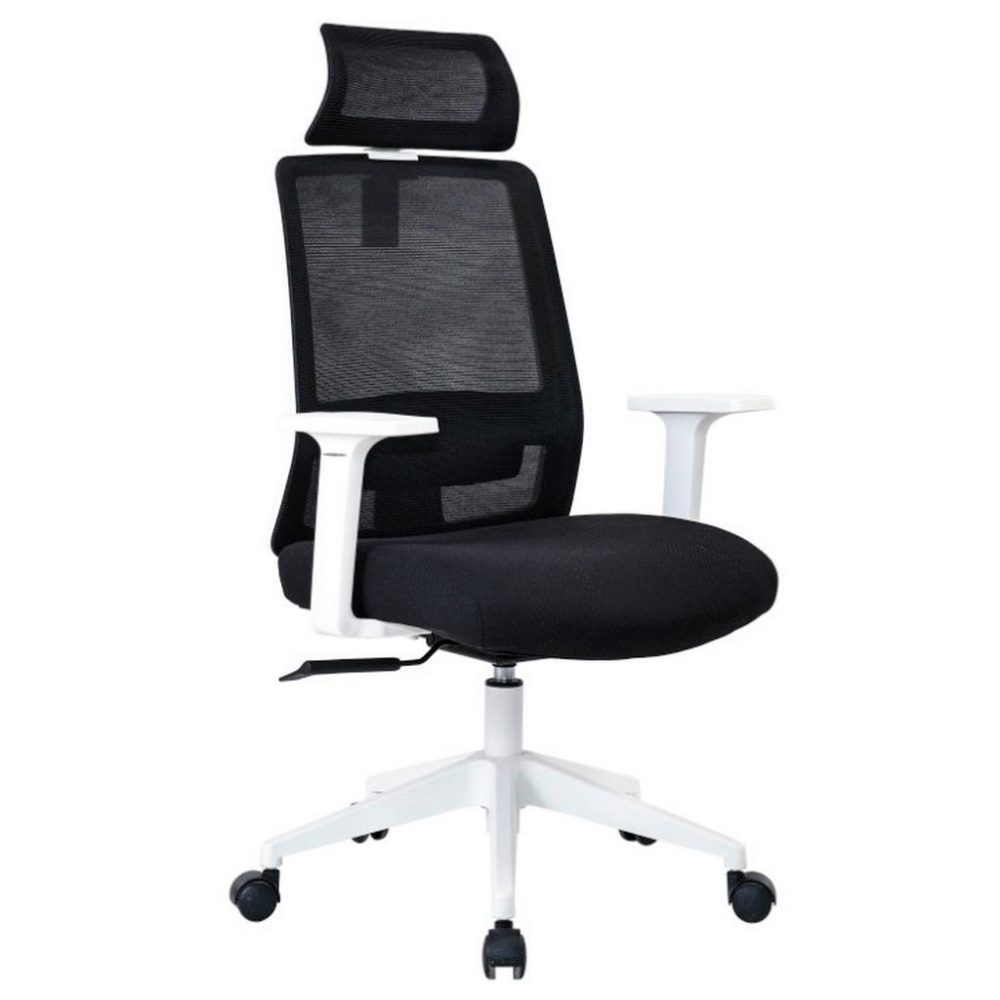 Drehstuhl Martha Schwarz/weiss Netzbespannung, Webstoff Schwarz, Weiss 