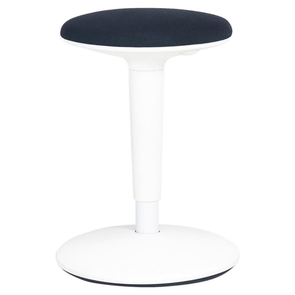 Bürohocker Spin Weiss/schwarz 