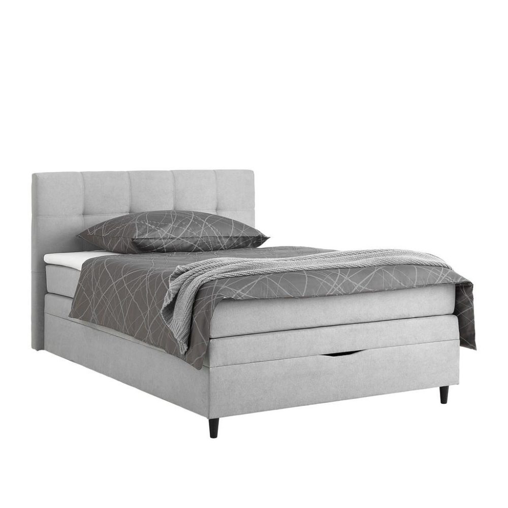 Boxspringbett Miami In Grau Ca. 120x200cm 120/200 cm Grau 