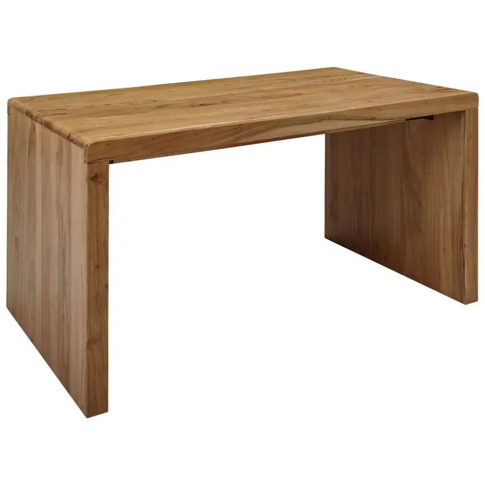 Schreibtisch Akazie 140/80/76 cm Akaziefarben 