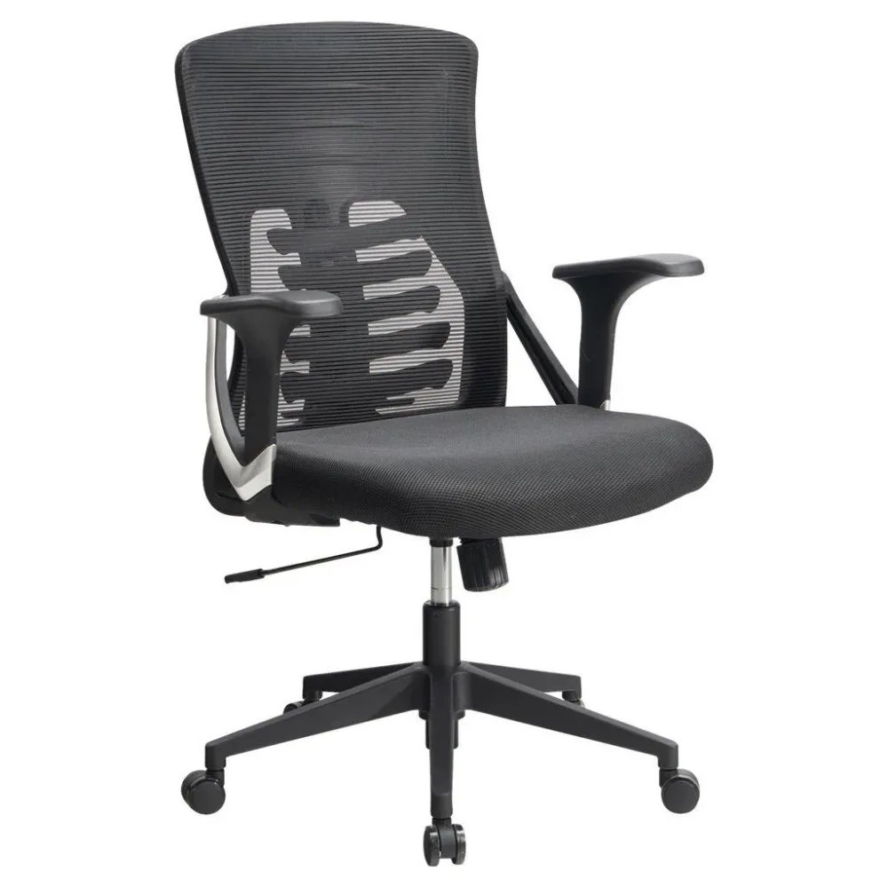 Drehstuhl Schwarz Schwarz Ca. 65x104x65cm Netz Schwarz 