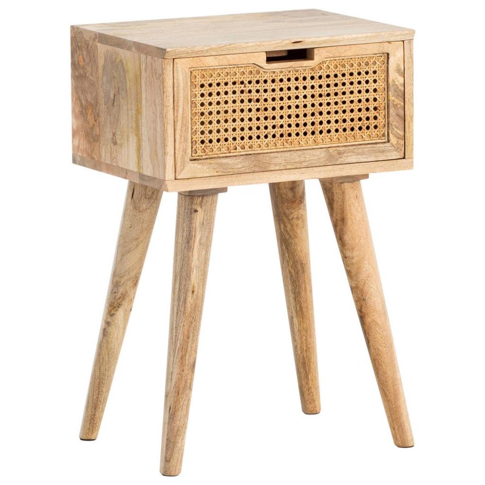 Nachttisch Wl6.807 40/60/30 cm massiv Mangoholz Naturfarben 