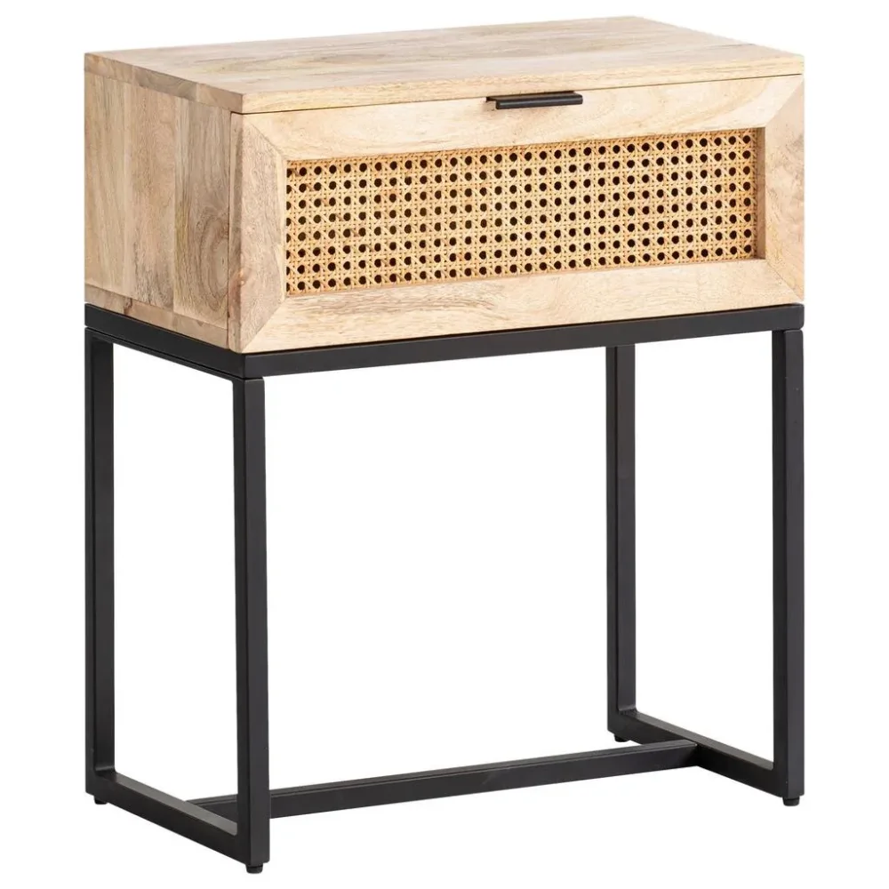 Nachttisch Wl6.809 50/60/30 cm massiv Mangoholz Naturfarben 