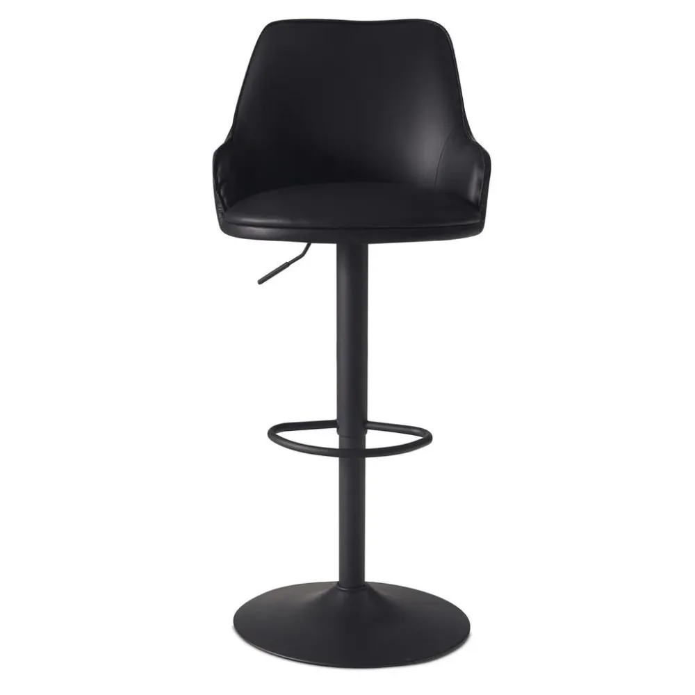 Barhocker Wl7.009 Textil Schwarz 