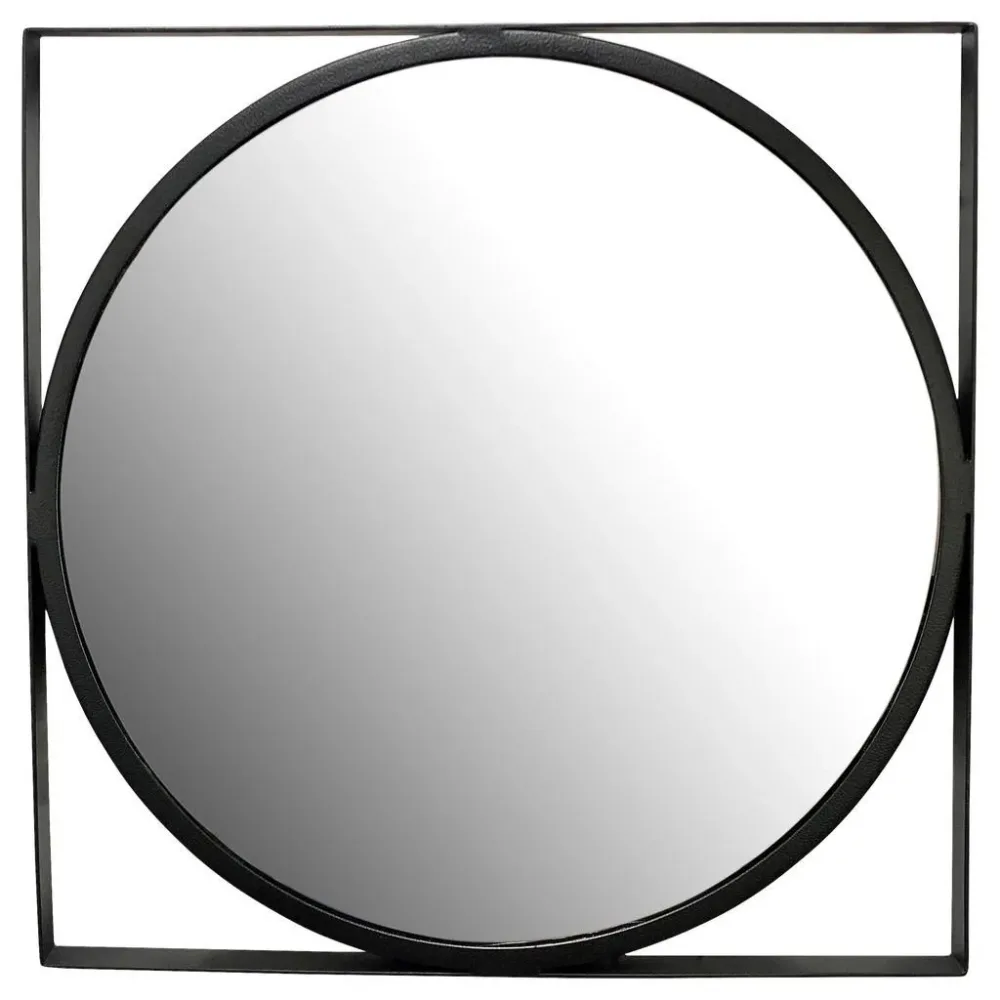 Wandspiegel Wl7.100 54/54/2,5 cm , Schwarz 