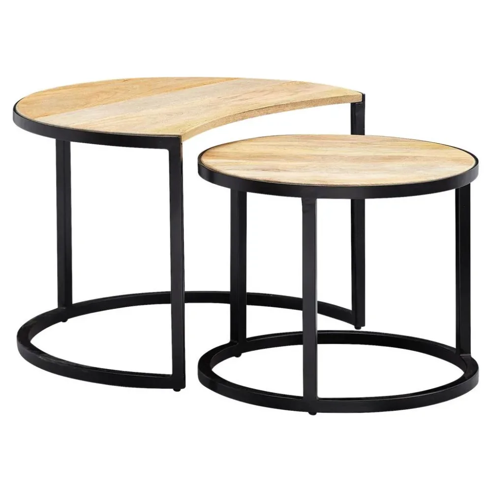Couchtischset Wohnling Holz 41/60/41 cm 