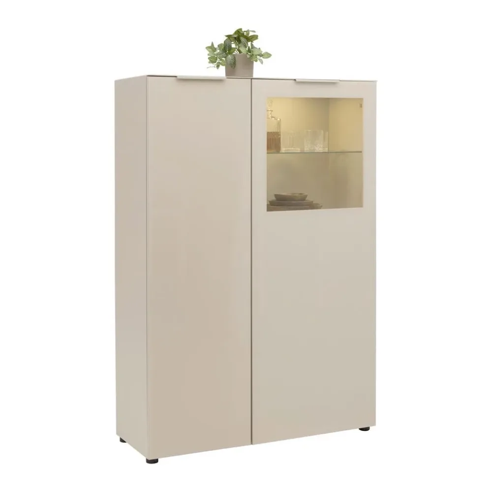 Vitrine Siena Kaschmir 105/151/40 cm , 