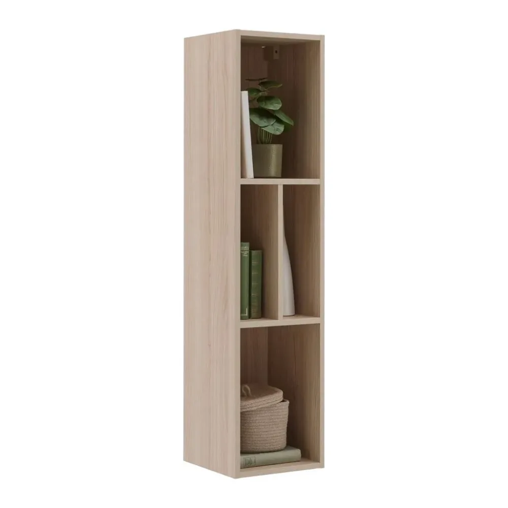 Wandregal Siena Eichefarben 30/125/30 cm 