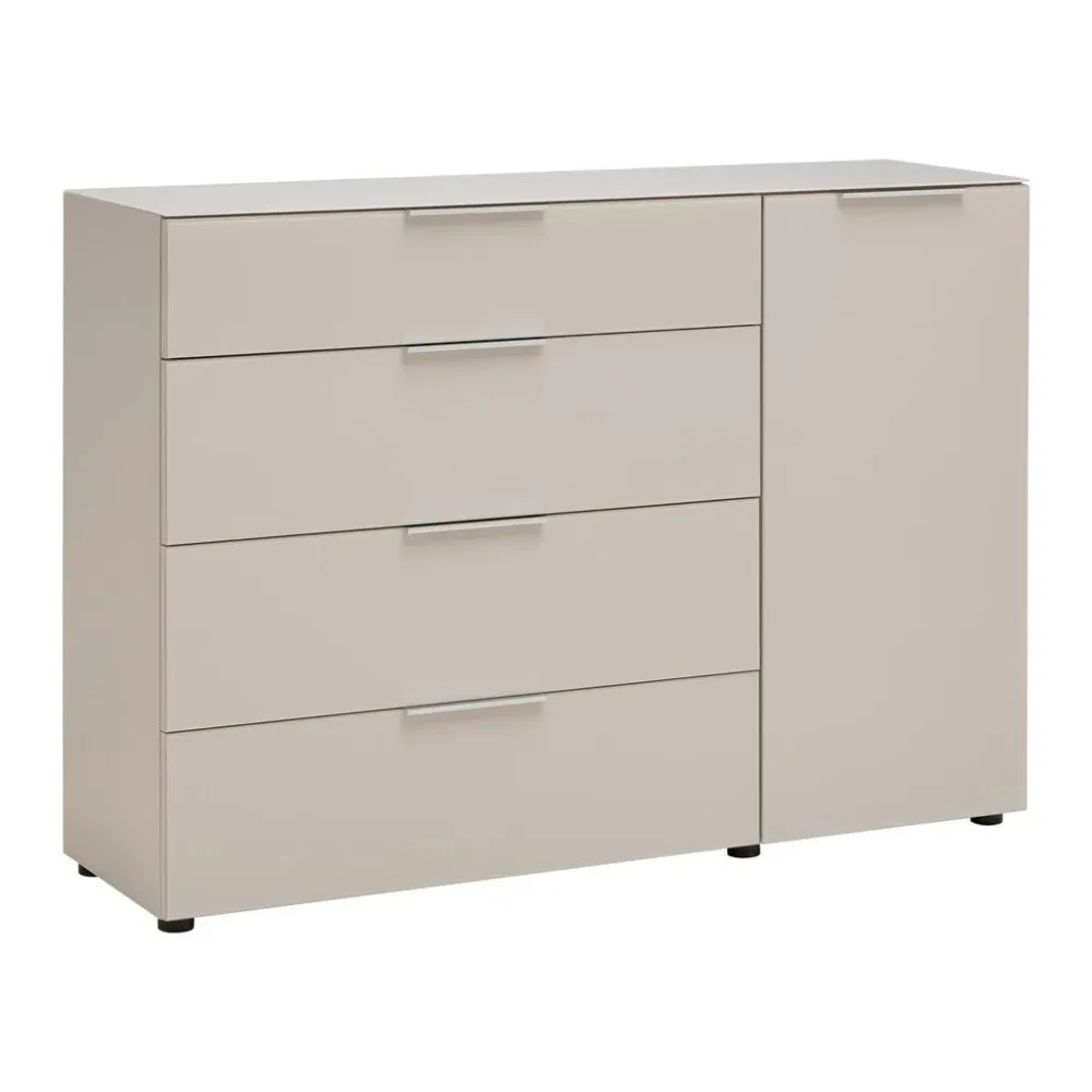 Kommode Siena Kaschmirfarben , 135/99/40 cm , 4 Schublade(n) 