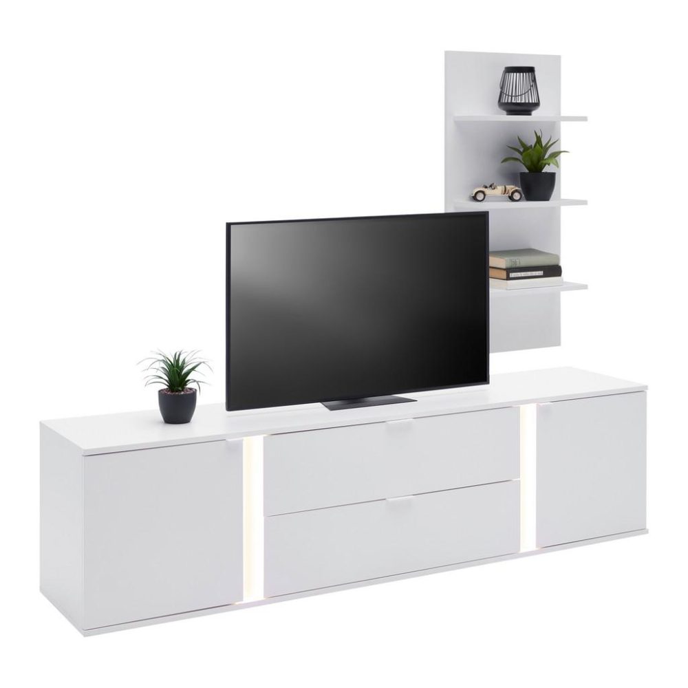 Tv-element Delio Weiss Weiss 190/150/42 cm 