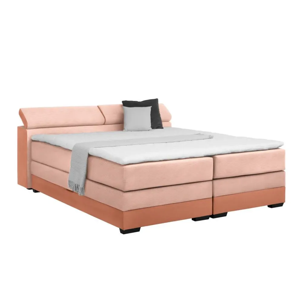Boxspringbett Sevilla Koralle Ca. 140x200cm 140/200 cm Koralle 