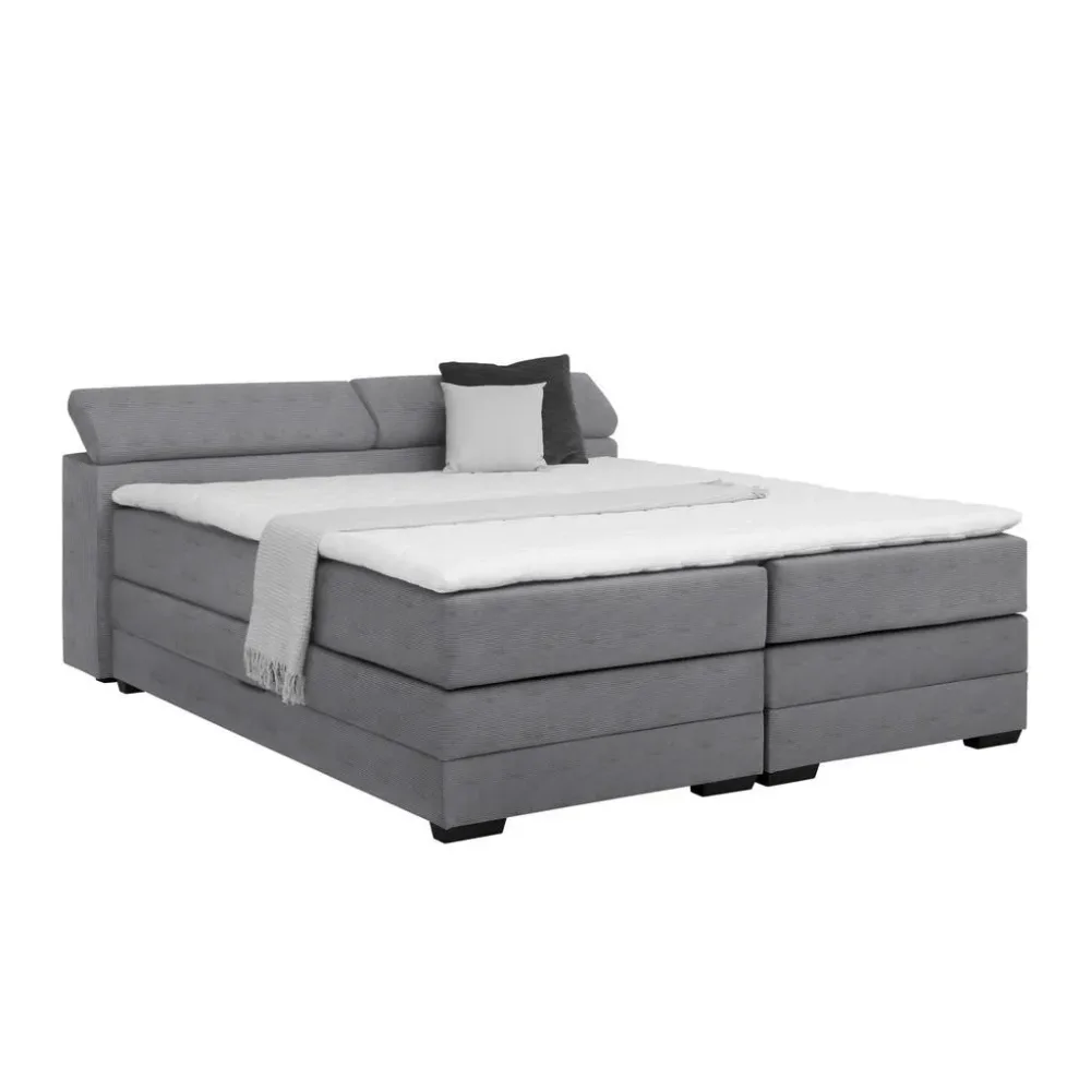 Boxspringbett Sevilla Grau Ca. 140x200cm 140/200 cm Grau 