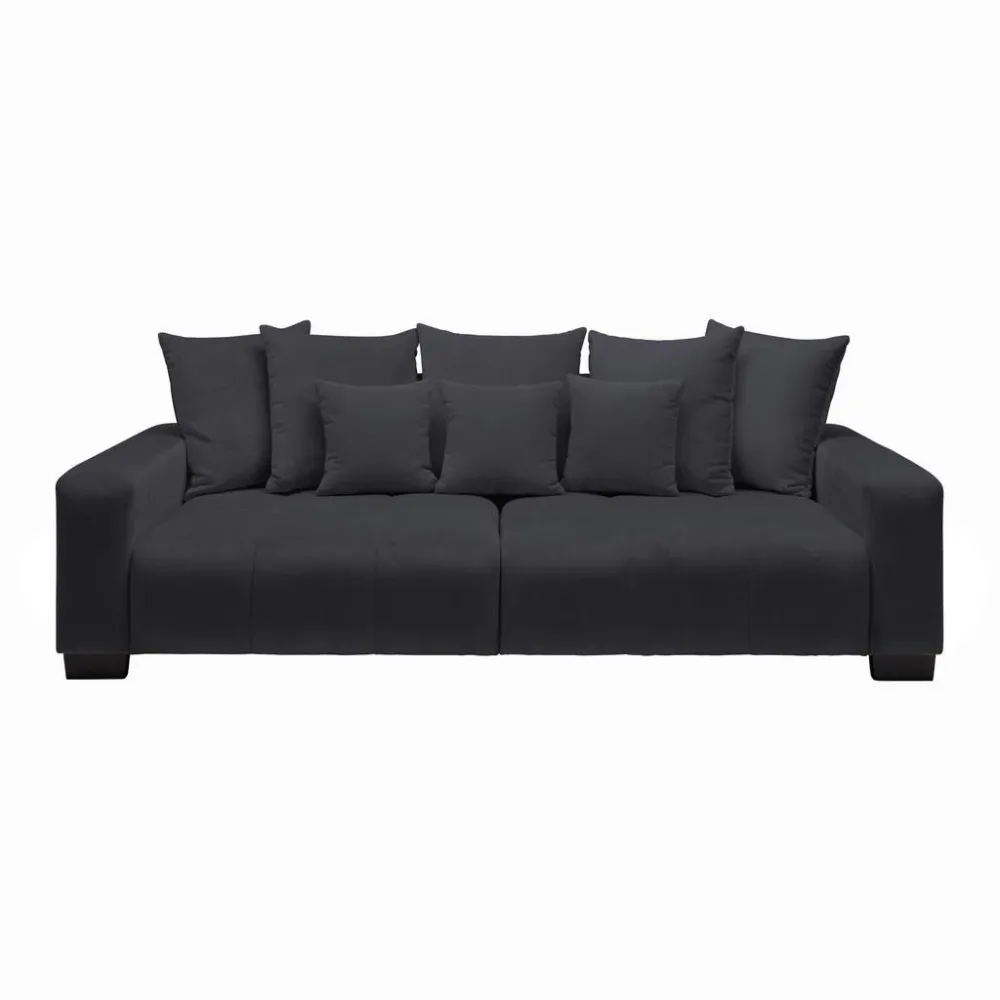Bigsofa Matteo Schwarz Holz Schwarz 