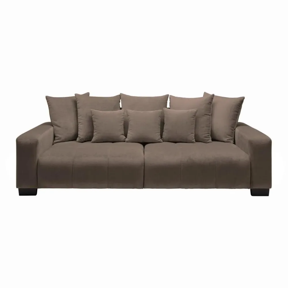 Bigsofa Matteo Braun Holz Graubraun 