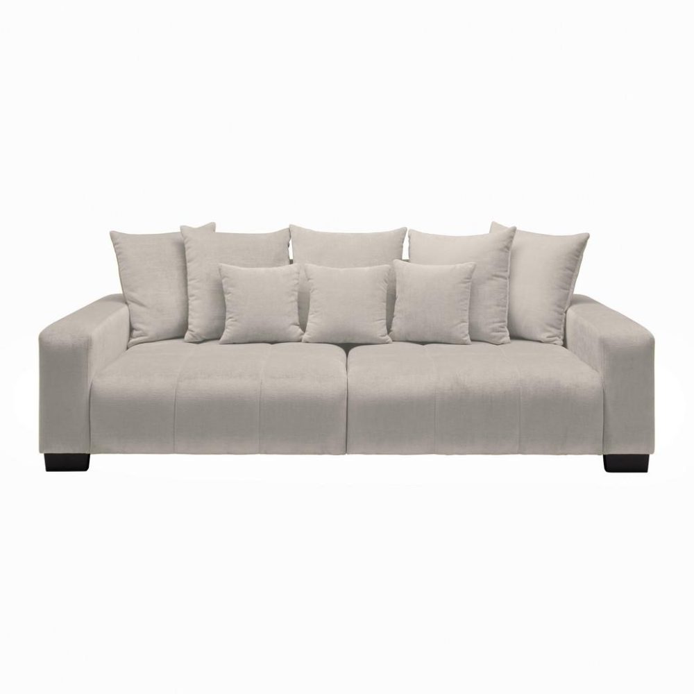 Bigsofa Matteo Hellgrau Holz Hellgrau 