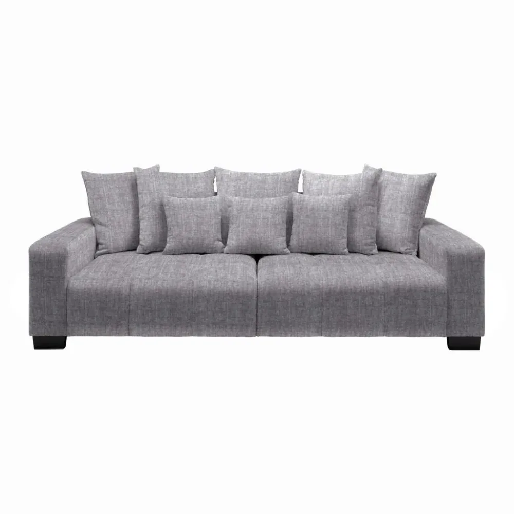 Bigsofa Matteo Silberfarben Holz Silberfarben 