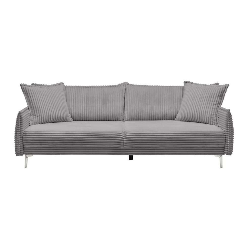 Bigsofa Kiss Hellgrau Holz Grau 