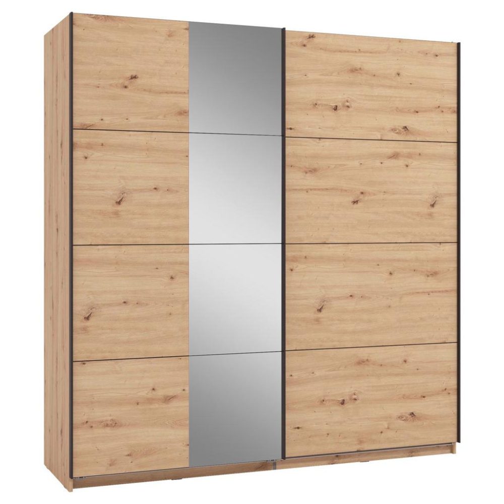 Schwebetürenschrank Gard 200 In Eiche Artisan 195/217/61 cm Eiche Artisan 
